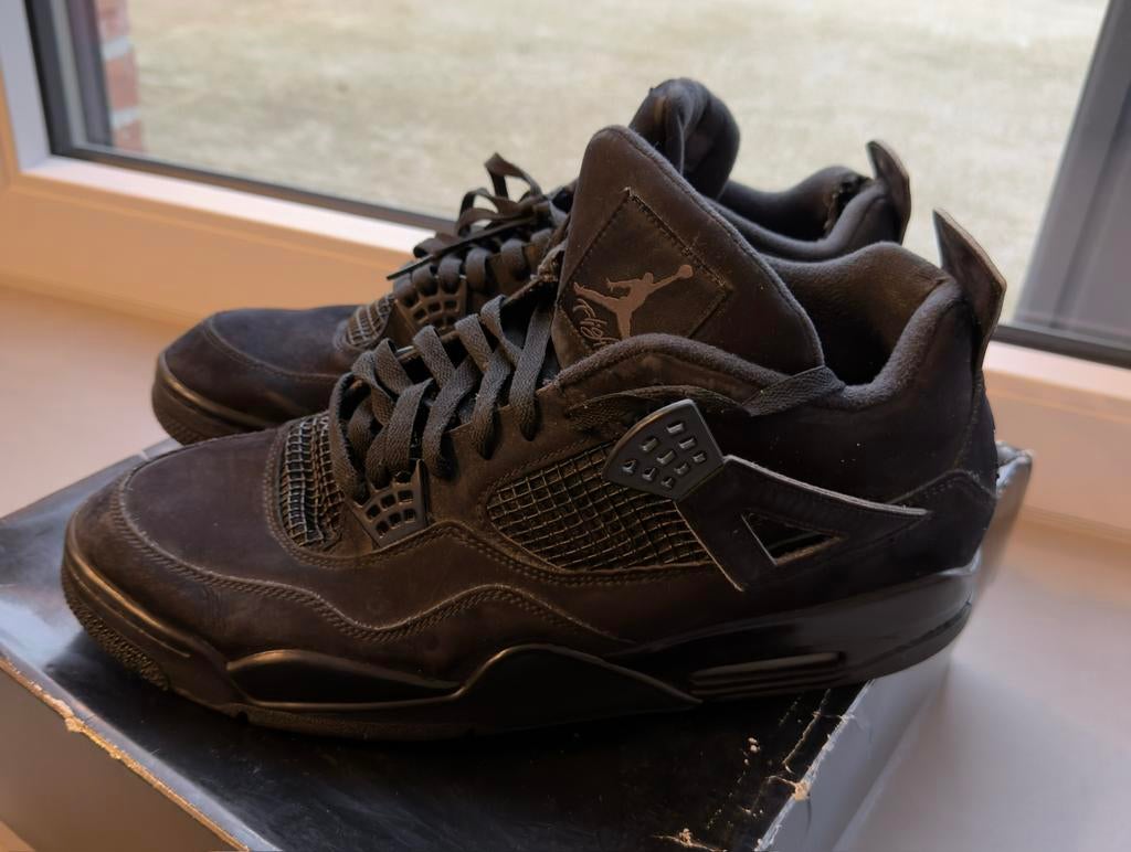 Air Jordan 4 Retro Black Cat pointure  49,5, Kleding | Heren, Schoenen, Ophalen, Zo goed als nieuw