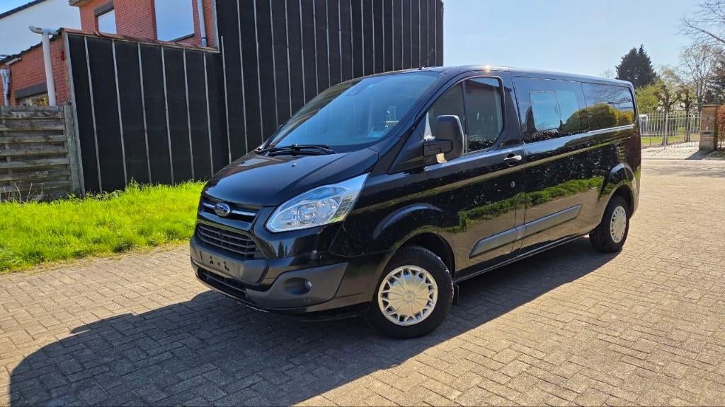 Ford Transit Custom 2.2 Tdci van 2013, weinig kms, dub cab, Autos, Ford, Euro 5, Achat, Entreprise, Boîte manuelle