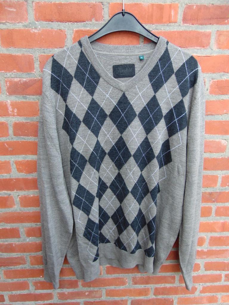 Dunne trui met merino wol in prima staat, Ophalen of Verzenden, Gedragen, Maat 56/58 (XL), Bruin