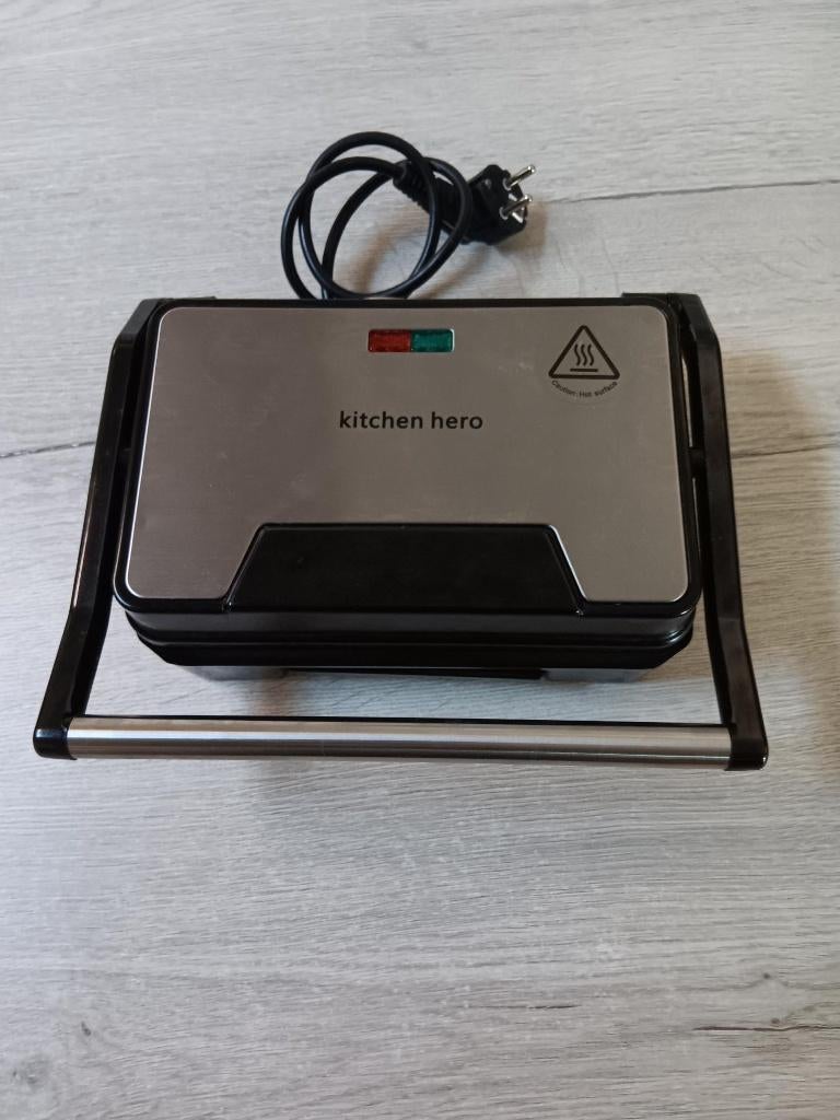 Kitchen Hero Grill & Panini Maker – Zo goed als nieuw!, Elektronische apparatuur, Contactgrills, Zo goed als nieuw, Ophalen
