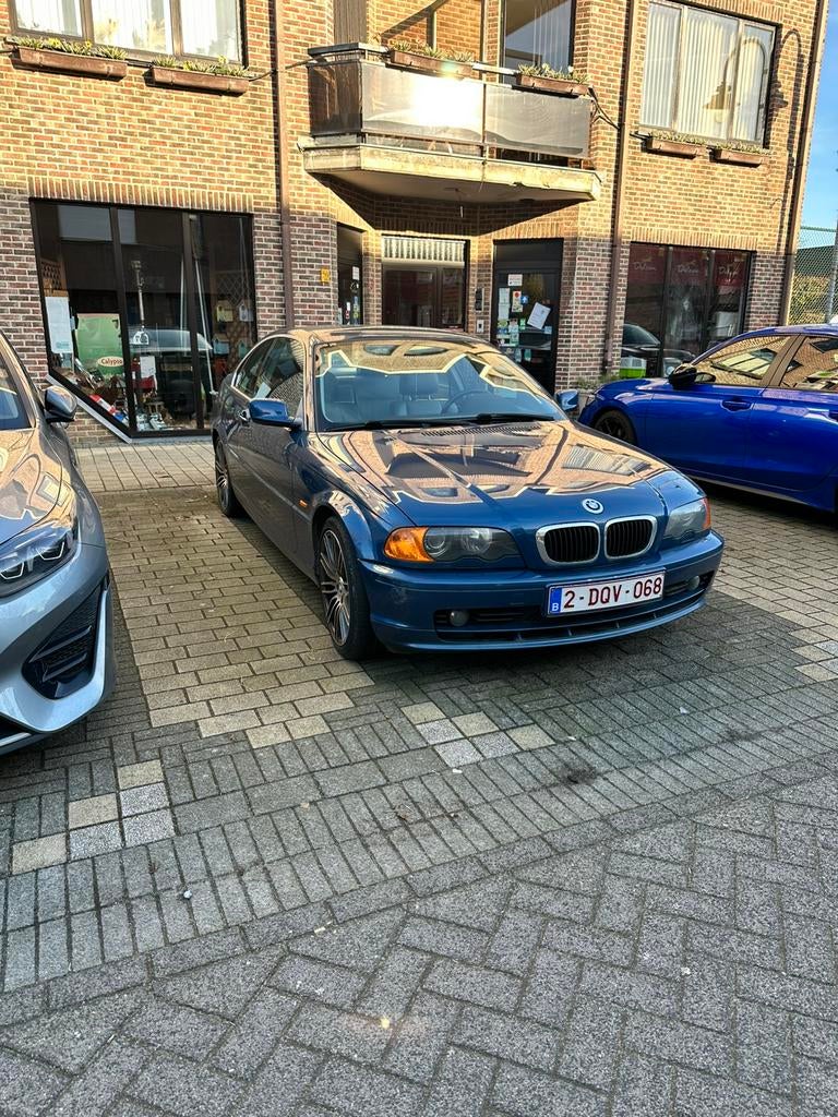 BMW E46 323Ci Coupé 6-cilinder – rijdt perfect –veel extra’s, Auto's, Blauw, Leder, Grijs, Particulier