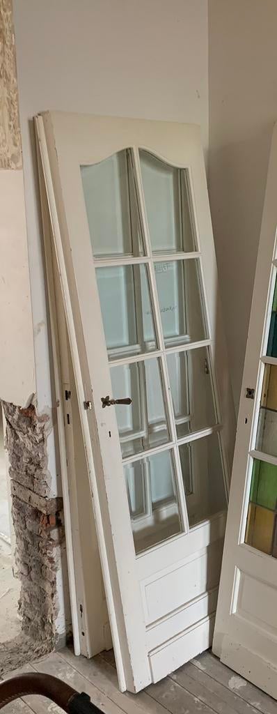 Authentieke herenhuis dubbele deur - doorzichtig glas, Enlèvement, Comme neuf, Verre