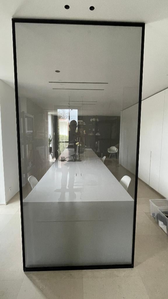 Rimadesio Velaria roomdevider, Ophalen, Nieuw, Zwart, Glas