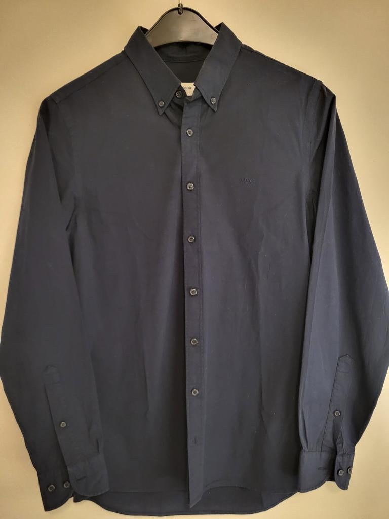 Hemd slim fit maatje S-McGregor-Navy blue, Kleding | Heren, Overhemden, Ophalen of Verzenden, Zo goed als nieuw, Blauw, McGregor