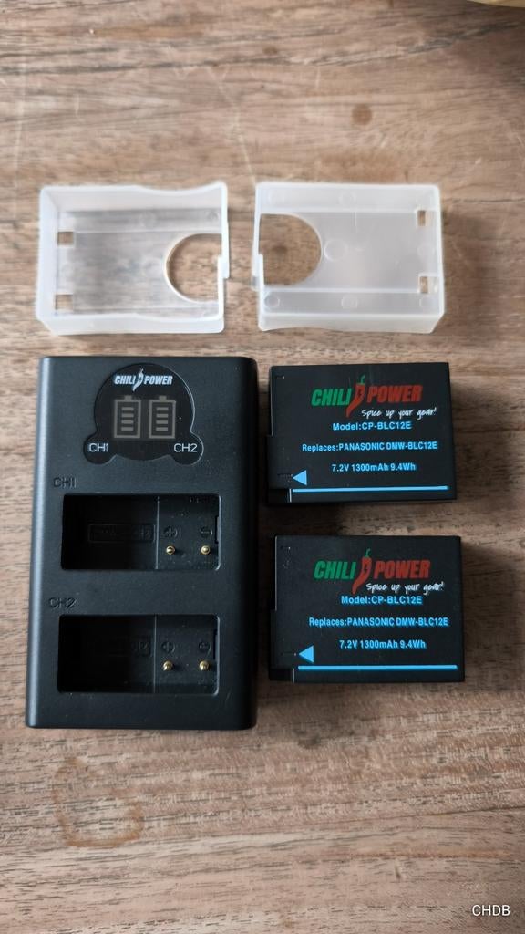 Batterij set voor Panasonic camera, Enlèvement