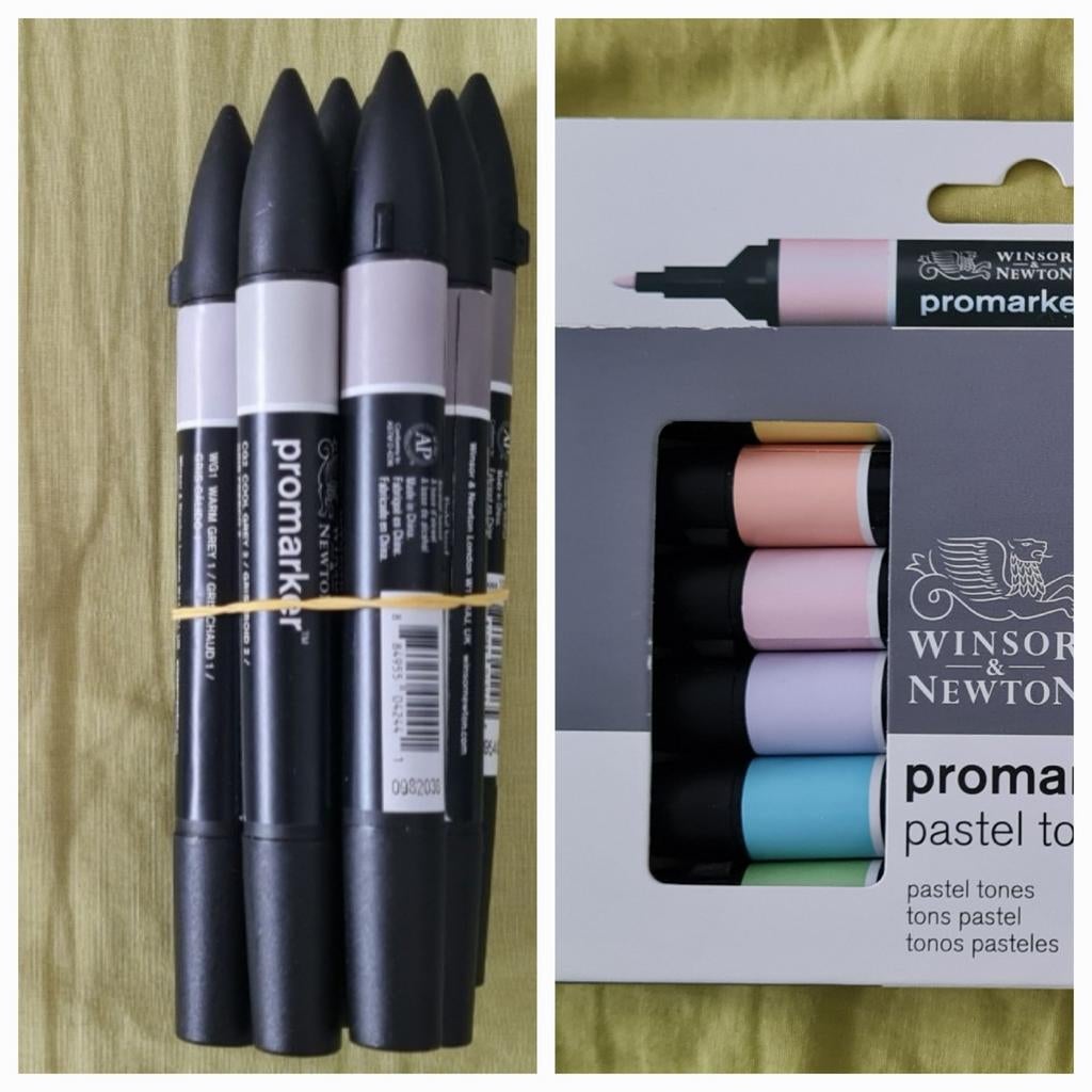 Promarker neufs, 6 pastels et 8 dégradés de gris., Hobby & Loisirs créatifs, Dessin, Enlèvement