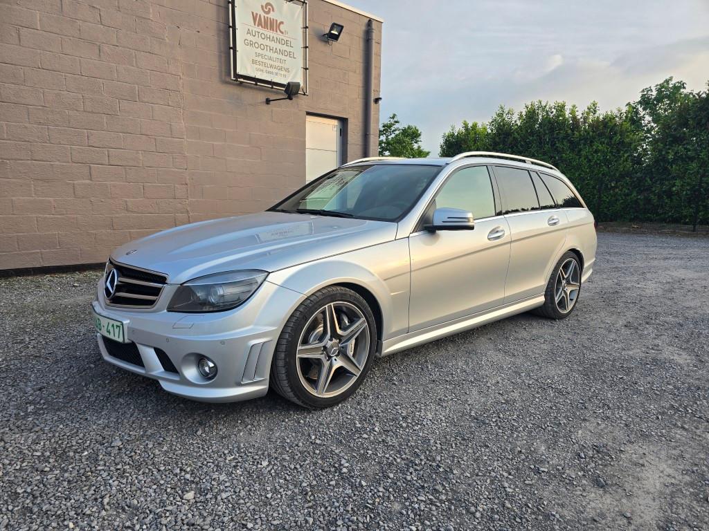 C63 AMG , 6.2 V8 , 476pk , lichte vracht !!, Auto's, Automaat, Achterwielaandrijving, Leder, Bedrijf