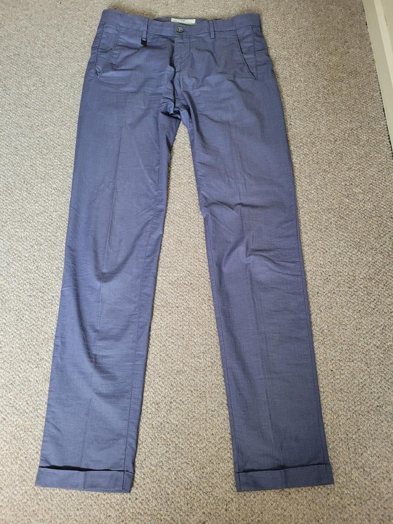 Pantalon d'été à carreaux fins de la marque Heaven Two w34,, Enlèvement ou Envoi, Bleu