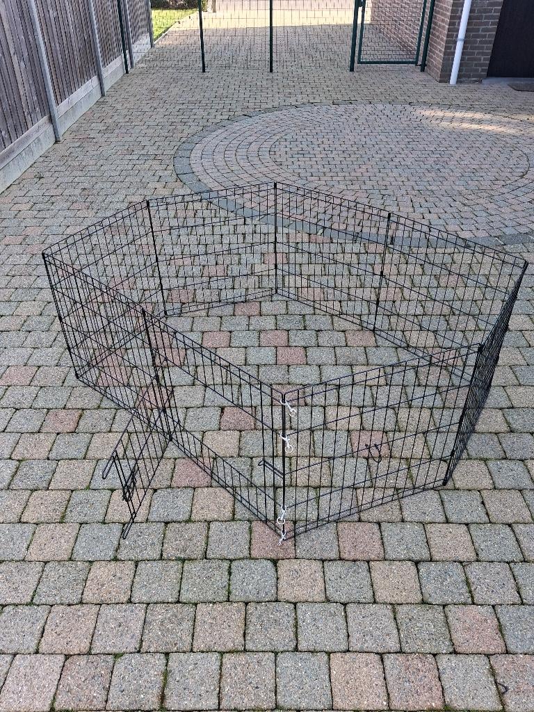 zwarte metalen puppy ren, Dieren en Toebehoren, Ophalen, Nieuw