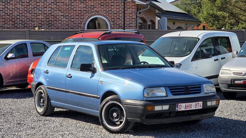 Golf 3, 1.4i, 60pk, Auto's, Voorwielaandrijving, Stof, Zwart, Dealer onderhouden