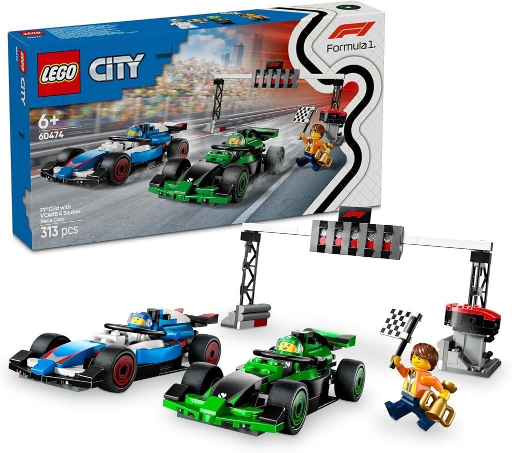 Neuf - Lego Grille de départ de F1 avec des voitures VCARB, Neuf, City, Lego, Ensemble complet
