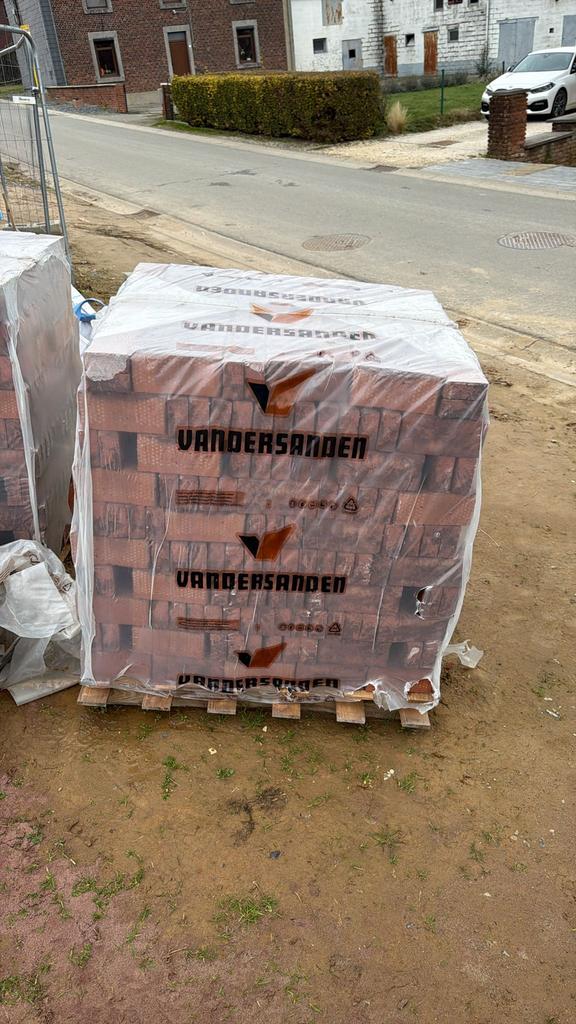 Brique de façade vandersanden Salvia brûlé (500€ pour 2), Enlèvement, Comme neuf, Briques