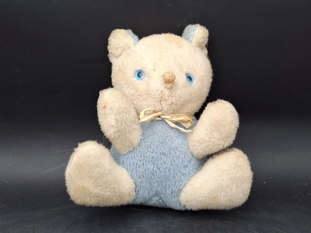 oude Steiff? knuffel met rammelaar binnenin, jaren 60, Ophalen of Verzenden