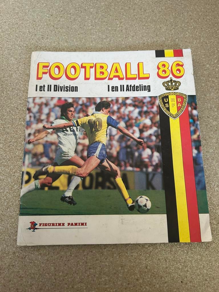 Panini Belgie ‘ Football ‘86’ compleet, Ophalen of Verzenden, Gebruikt, Meerdere stickers