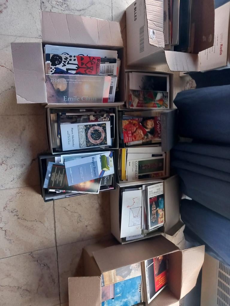 Invitatie flyers tentoonstellingen kunstenaars 1980-2005, Antiek en Kunst, Ophalen of Verzenden