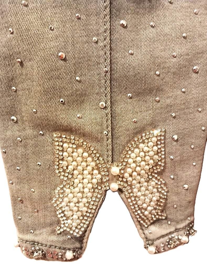 Grijze jeansbroek Redial Maat 36 met Strass, Kleding | Dames, Spijkerbroeken en Jeans, Ophalen, Redial, Nieuw, W28 - W29 (confectie 36)
