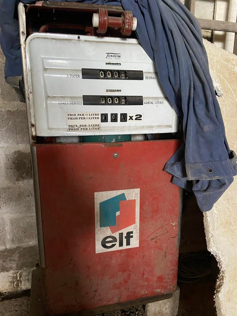 Pompe à essence vintage Tokheim Elf 452 A P, Verzamelen, Ophalen, Gebruikt
