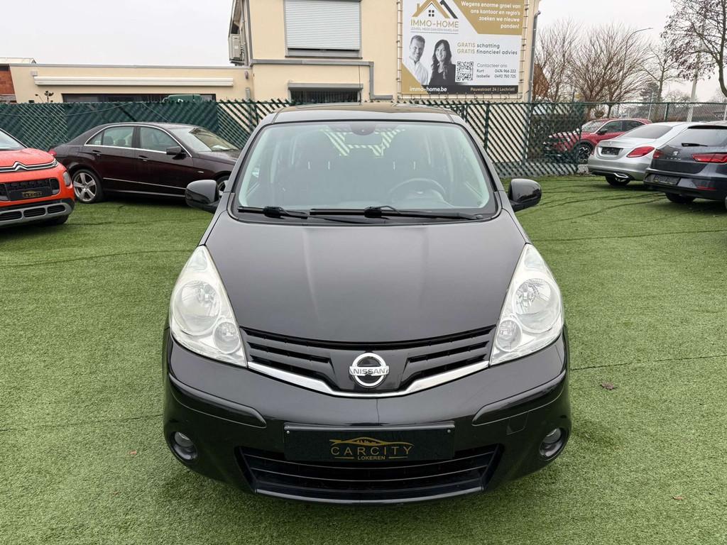 Nissan Note 1.4i AcentaGPSBLEUTOOTH12M GARANTIE, Stof, Zwart, 65 kW, 1546 kg