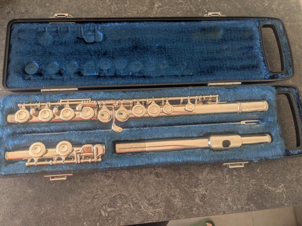 Dwarsfluit, Muziek en Instrumenten, Blaasinstrumenten | Dwarsfluiten en Piccolo's, Ophalen, Zo goed als nieuw, Dwarsfluit, Met koffer of tas