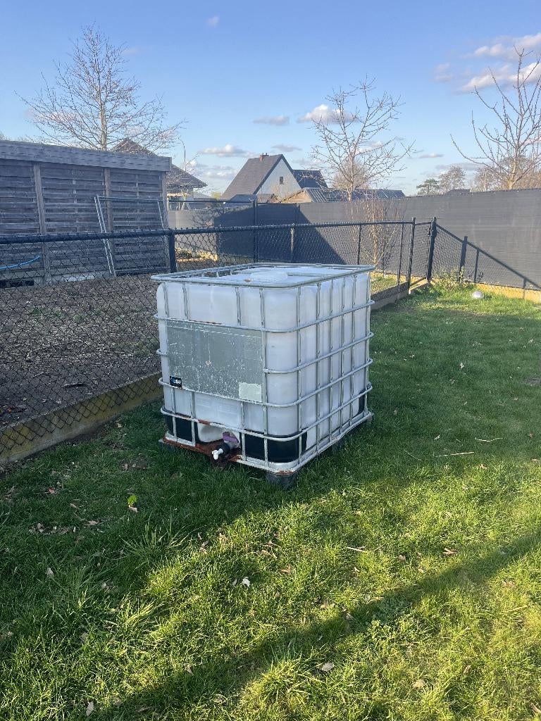 IBC vat, Tuin en Terras, Regentonnen, Ophalen, Kunststof, Gebruikt, Met kraantje