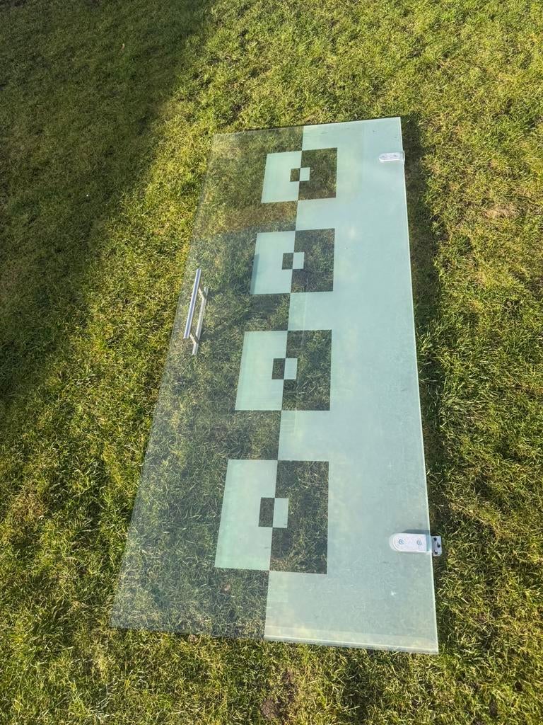 Porte vitrée intérieure, Bricolage & Construction, Enlèvement ou Envoi, Verre, 80 à 100 cm, 200 à 215 cm