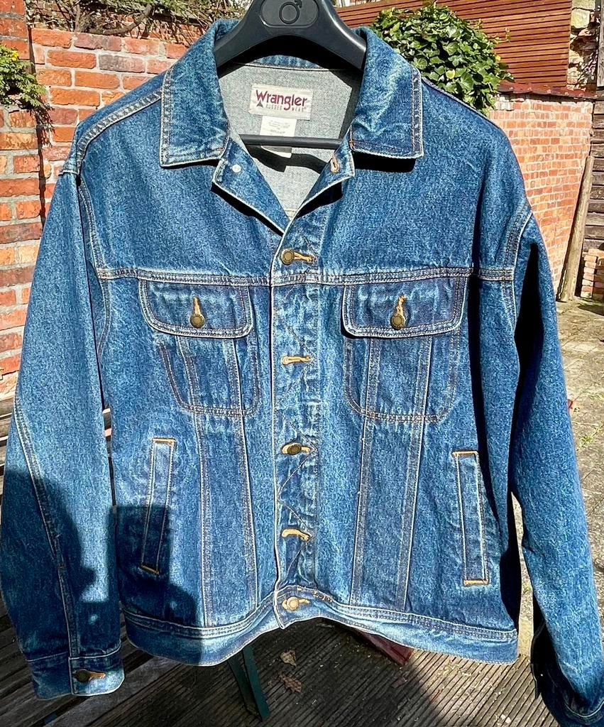 Jeans vest wrangler, Kleding | Heren, Jassen | Zomer, Ophalen, Zo goed als nieuw