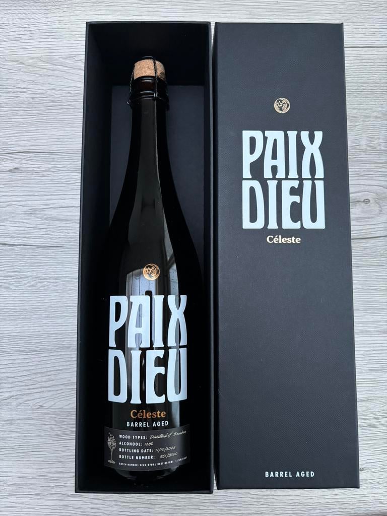 Paix Dieu Céleste 12% fles vol + doos, Collections, Enlèvement ou Envoi, Neuf, Bouteille(s), Autres marques