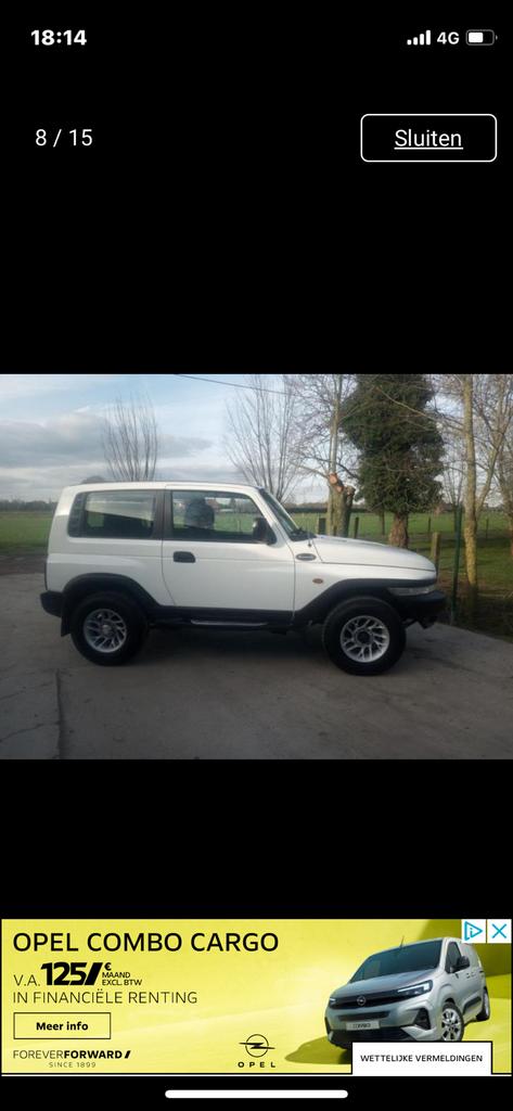 Ssang yong korando, Autos, SsangYong, Achat, Korando, 2 places, Boîte manuelle