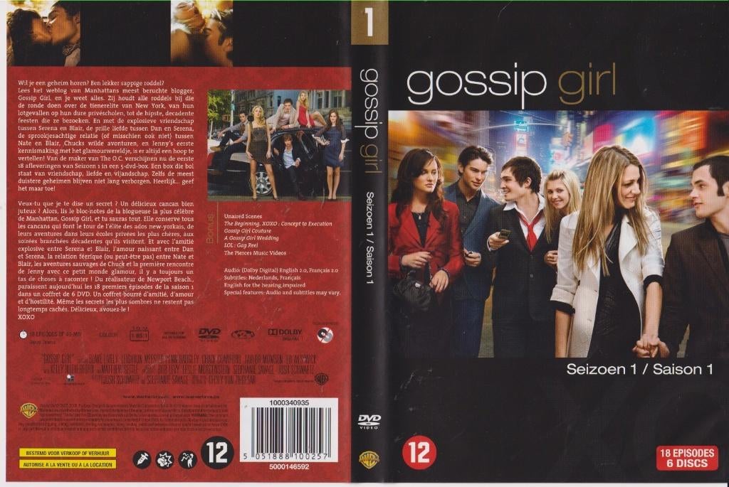 Gossip girl seizoen 1, 2 (deel 2), 3(deel2), 4 & 5, Cd's en Dvd's, Dvd's | Tv en Series, Boxset, Drama, Ophalen of Verzenden, Zo goed als nieuw