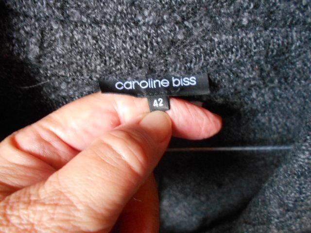 caroline biss, wollen vestje als nieuw, Kleding | Dames, Maat 38/40 (M), Ophalen of Verzenden, Zo goed als nieuw, Grijs