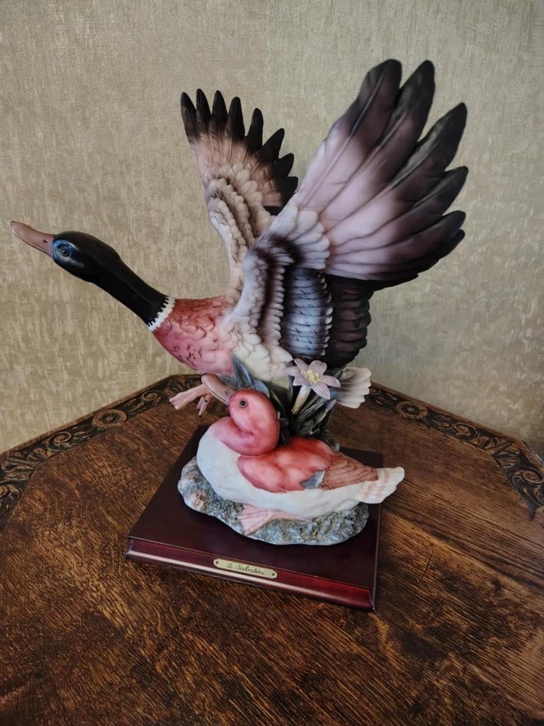 porseleinen beeld van twee wilde eenden, Antiek en Kunst, Ophalen