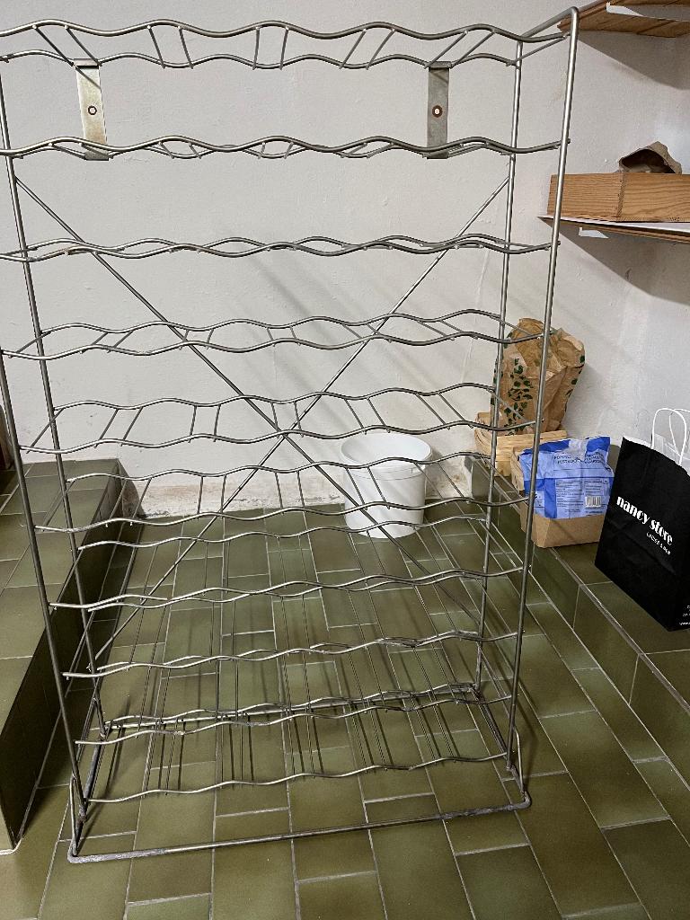 Casier à vin pour 60 bouteilles, Enlèvement, Utilisé, Métal, 75 cm ou plus