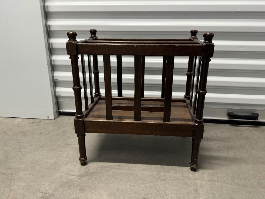 Houten krantenbak, Huis en Inrichting, Woonaccessoires | Krantenbakken en Lectuurbakken, Ophalen, Zo goed als nieuw