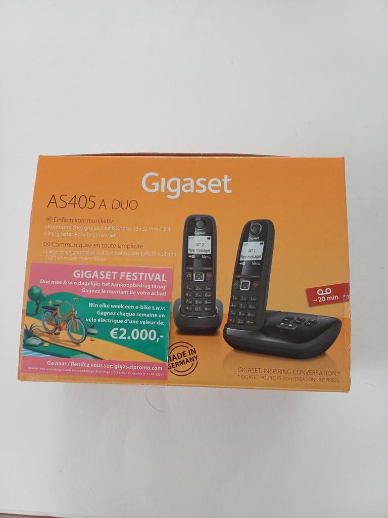 Gigaset AS405A Duo, Télécoms, Téléphones fixes | Combinés & sans fil, Enlèvement ou Envoi