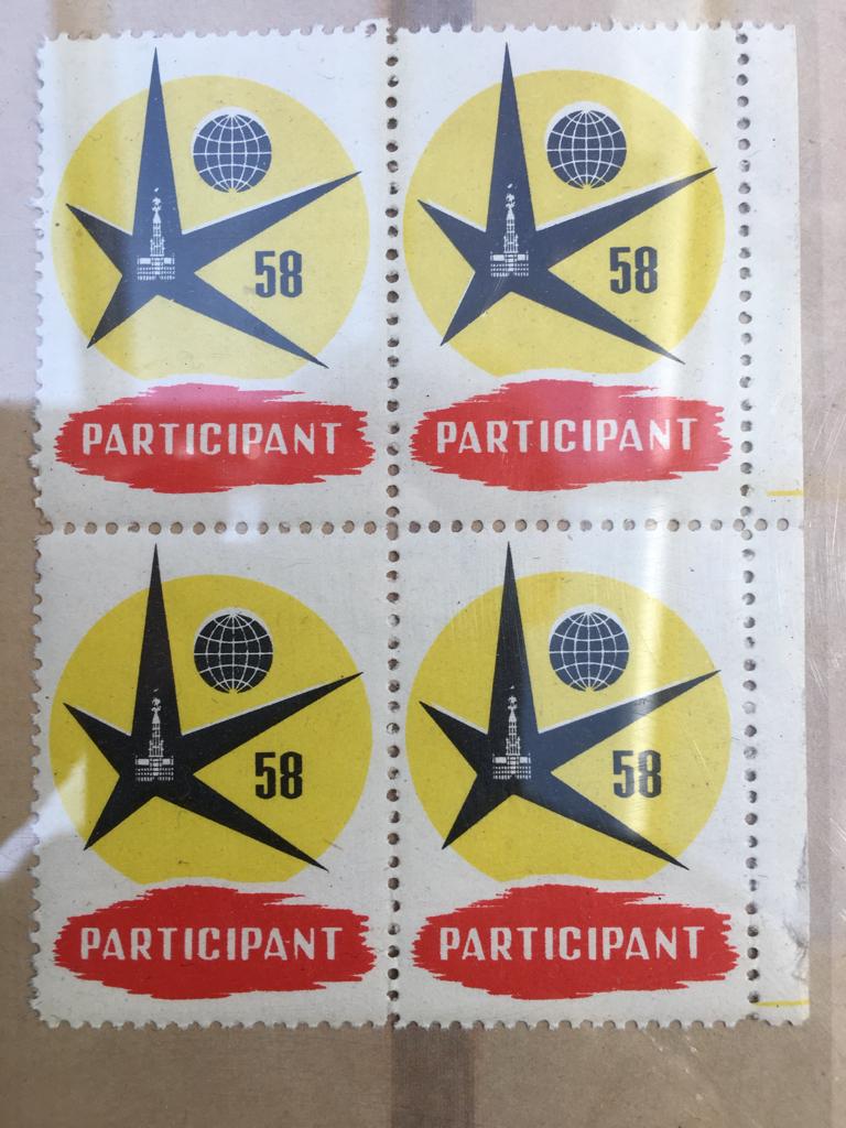 Timbre de Bruxelles de l'Expo 1958 - participant, Collections, Envoi, Autres types