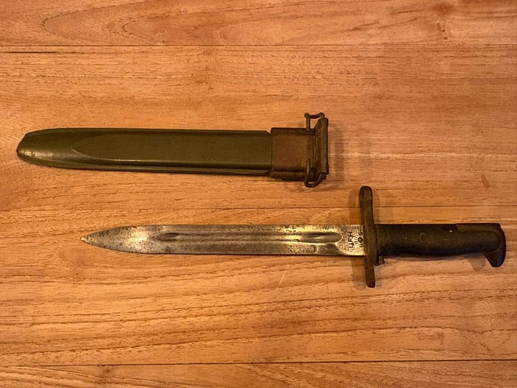 Baïonnette US M1 Garand - Originale WW2 - Marquée UFH, Collections, Objets militaires | Seconde Guerre mondiale, Armée de terre
