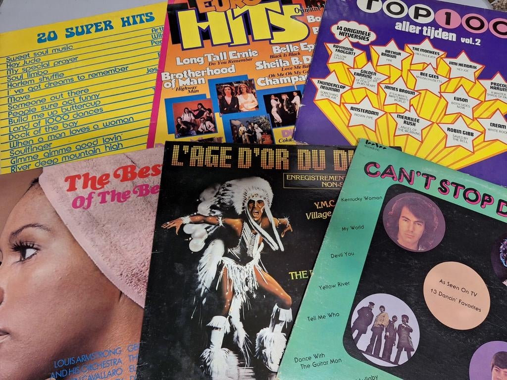 Lot 40 x Lp's Vinylcompilatie Pop Rock Disco, Ophalen of Verzenden, Gebruikt, 12 inch, Dance