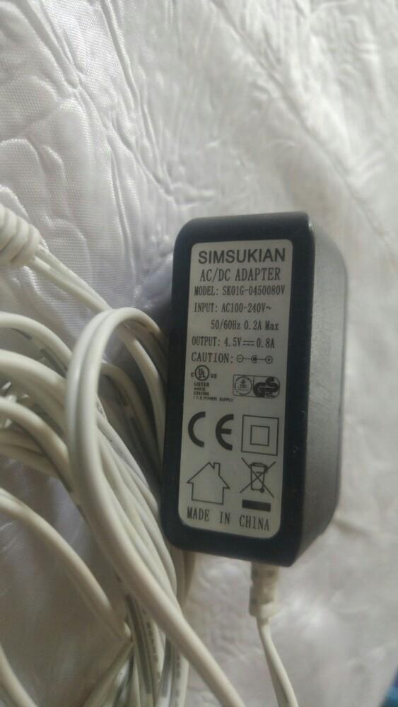 Chargeur lader simsukian sko1g 0450080v 4.5v 0.8 a, Informatique & Logiciels, Enlèvement ou Envoi, Comme neuf