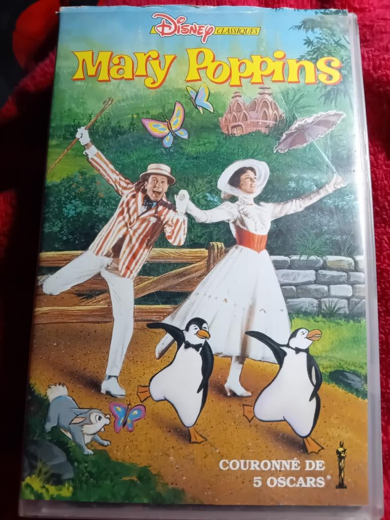 Originele VHS-tape van „Mary Poppins”, Alle leeftijden, Ophalen of Verzenden, Gebruikt, Overige genres