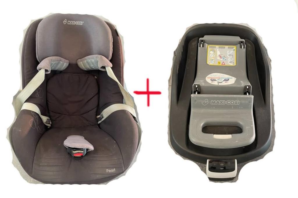 Siège-auto Maxi-Cosi Pearl avec base FamilyFix, Enfants & Bébés, Sièges auto, 0 à 18 kg, Dossier réglable, Enlèvement, Utilisé