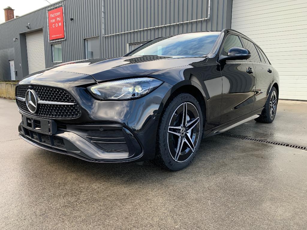 Netto 28.504 Euro/C300 /AMG LINE/NIGHTPACK/TREKHAAK/CAMERA, Auto's, Automaat, 4 cilinders, Zwart, Bedrijf