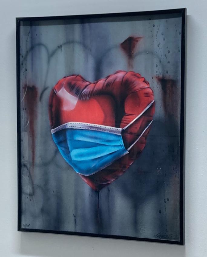 ONEMIZER: ingelijste zeefdruk. Nieuwstaat, Ophalen of Verzenden