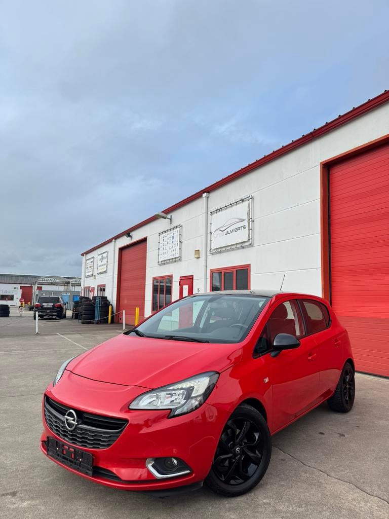 Opel corsa black edition 1.4i led/applcrpy/zetelvrw/stuurvrw, Auto's, Stof, 5 deurs, Dealer onderhouden, USB