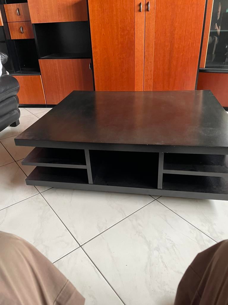 Vintage salontafel zwart, Ophalen, Zo goed als nieuw