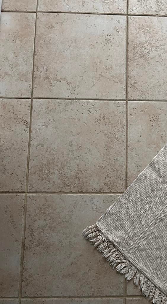 Gezocht: 12 oude beige keramische vloertegels 30x30 cm, Ophalen, Keramiek, Zo goed als nieuw, 20 tot 40 cm