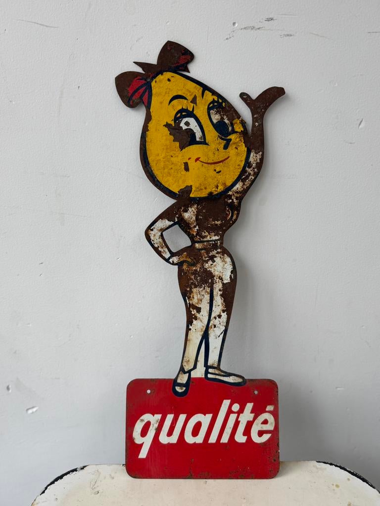 Ancienne publicité vintage Esso Pin Up !, Collections, Marques & Objets publicitaires, Enlèvement ou Envoi, Utilisé, Panneau publicitaire