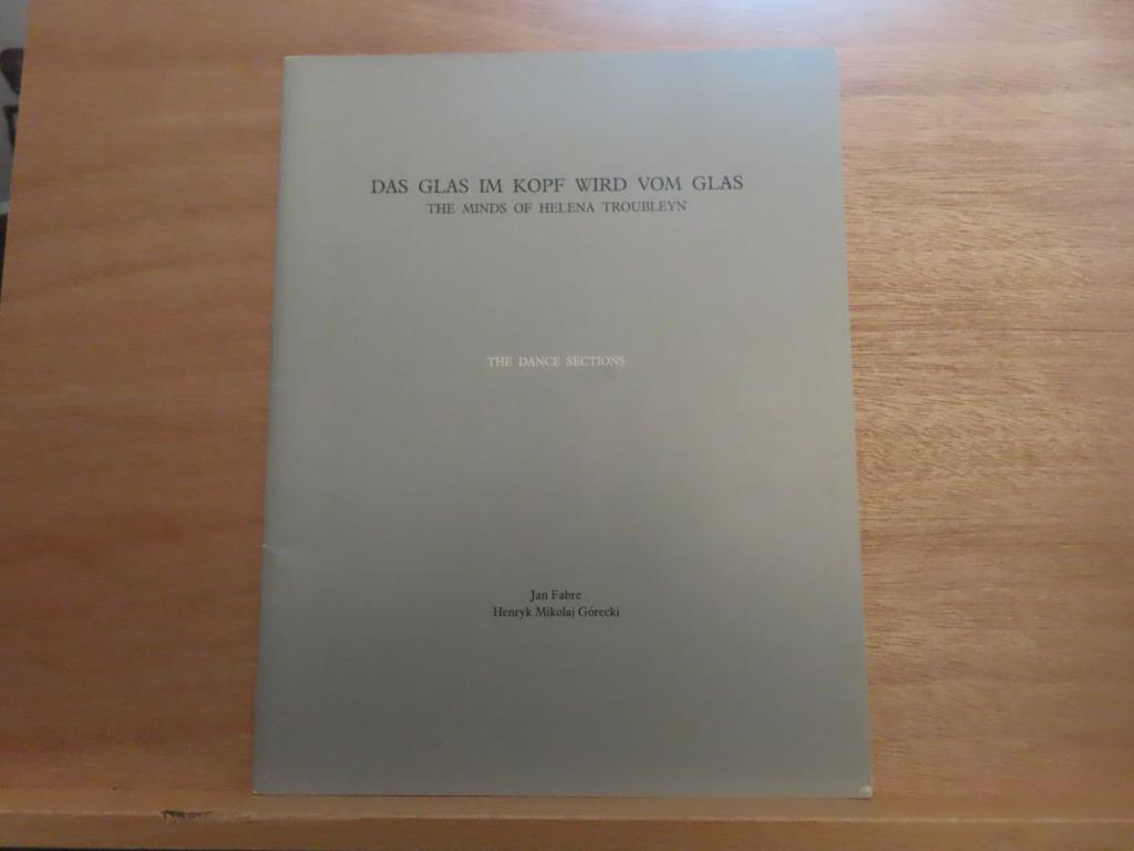 Signé/Das Glas Im Kopf Wird Vom Glas/The mind of H, Livres, Art & Culture | Arts plastiques, Comme neuf, Peinture et dessin, Enlèvement ou Envoi