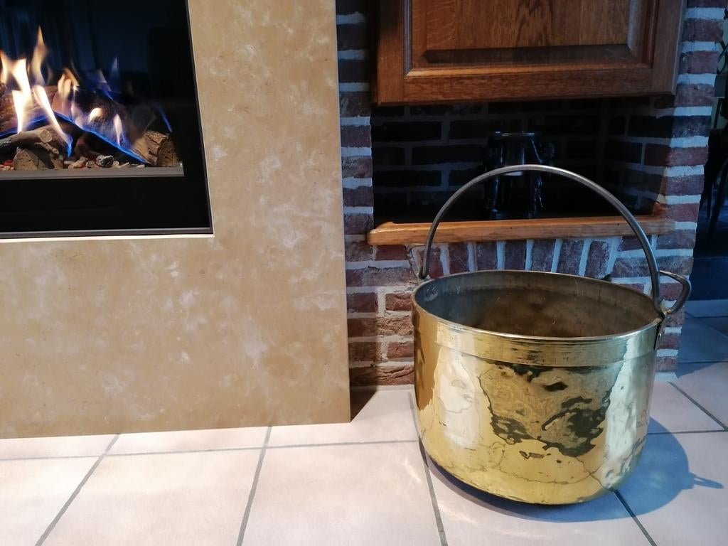 Belle bouilloire en cuivre jaune., Enlèvement, Cuivre