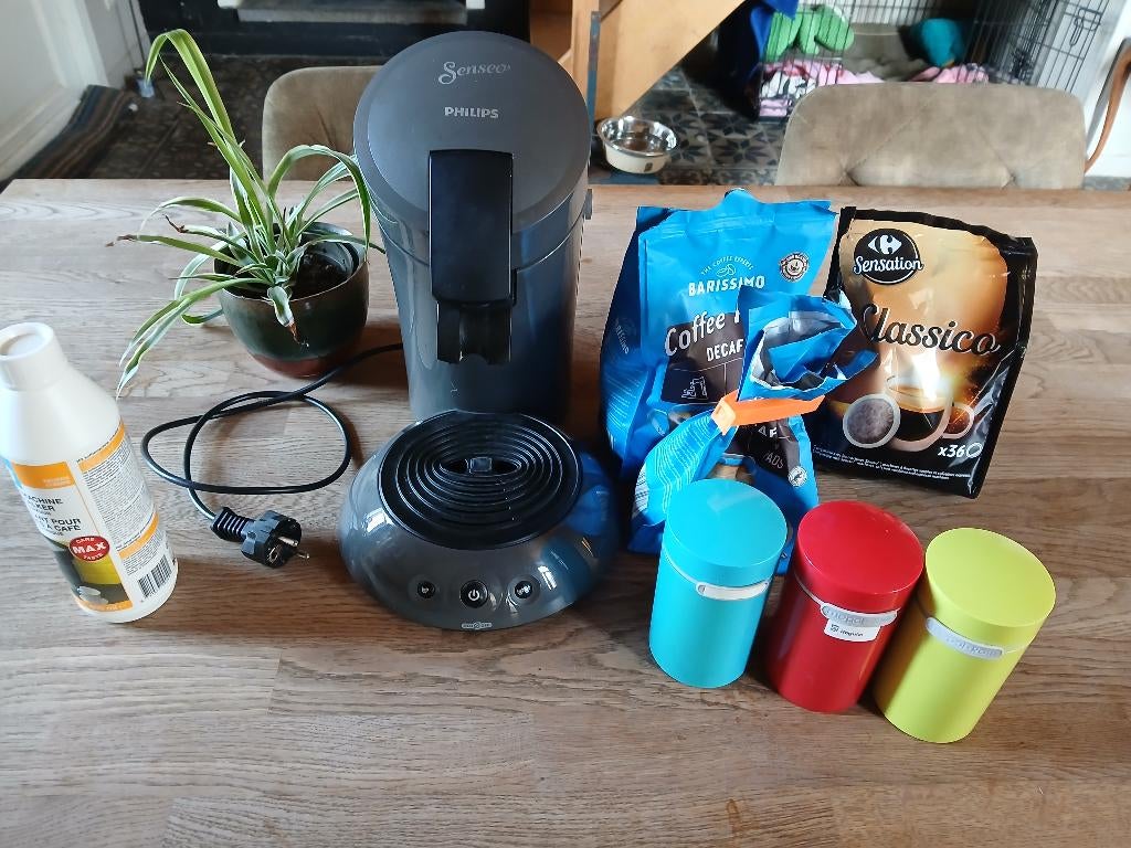 Philips Senseo Eco-model HD6552/38 Donker grijs, Elektronische apparatuur, Koffiemachine, Ophalen of Verzenden, Zo goed als nieuw