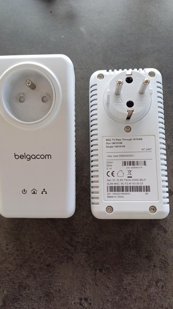 Devolo belgacom,  2 pièces, Ophalen of Verzenden, Zo goed als nieuw